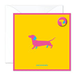 Dachshund badge card